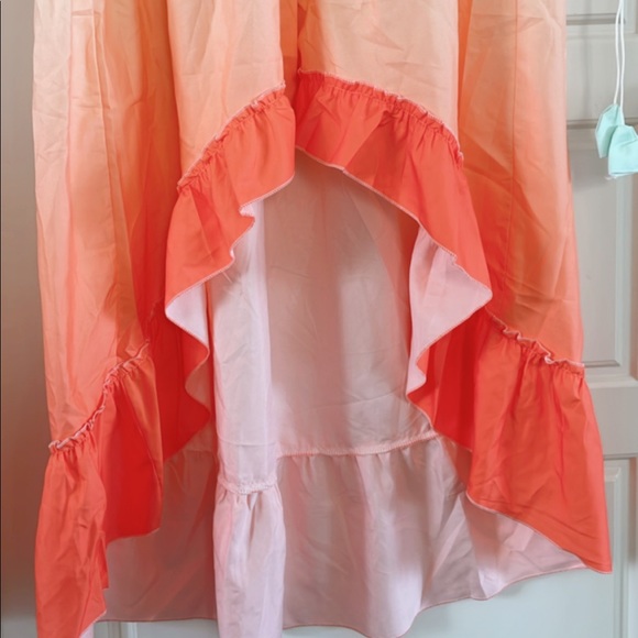 Bohemian Ruffle High Low Button Maxi Dress Cover up - Picture 6 of 8